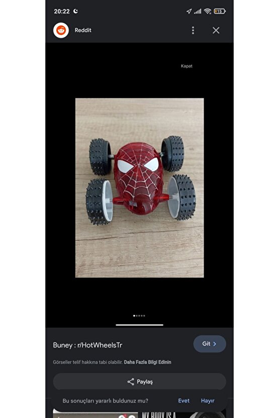 Sürtmeli Takla Atan Spiderman Araba 2 Adet