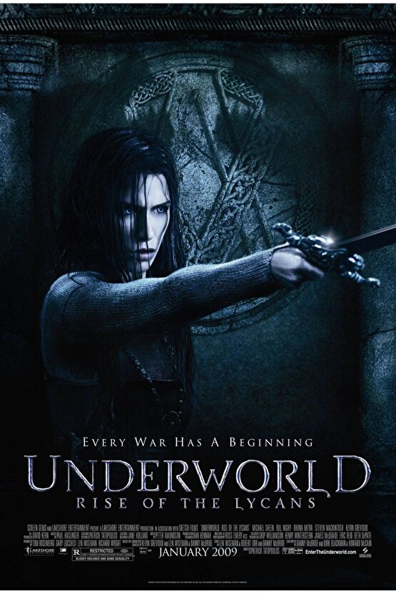 Underworld Rise of the Lycans (2009) 2 AFİŞ - POSTER ( FOLYO ) - AFİŞ - POSTER-8529