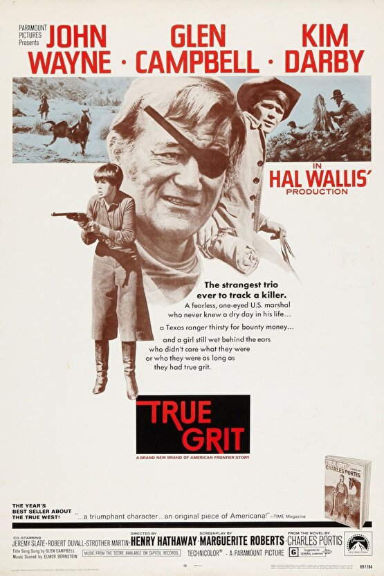 True Grit (1969) AFİŞ - POSTER ( FOLYO ) - AFİŞ - POSTER-8455