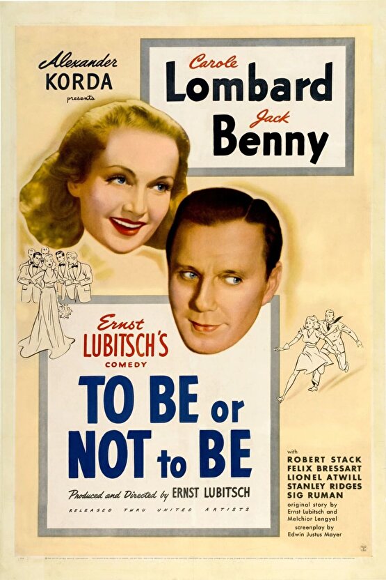 To Be or Not to Be (1942) 2 AFİŞ - POSTER ( FOLYO ) - AFİŞ - POSTER-8235