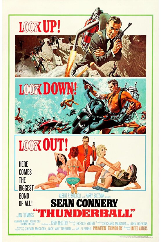 Thunderball (1965) 1 AFİŞ - POSTER ( FOLYO ) - AFİŞ - POSTER-8205