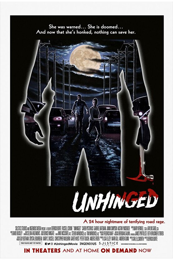 Unhinged (2020) 5 AFİŞ - POSTER ( FOLYO ) - AFİŞ - POSTER-8535