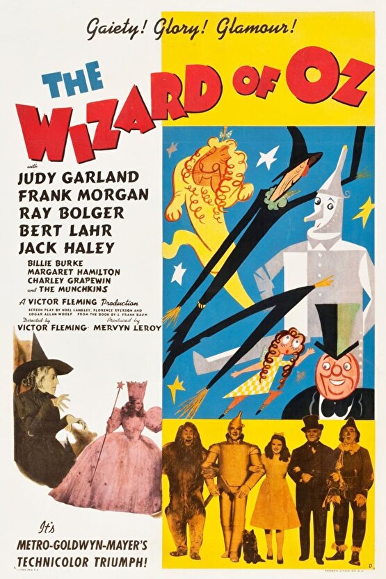 The Wizard of Oz (1939) 4 AFİŞ - POSTER ( FOLYO ) - AFİŞ - POSTER-8086