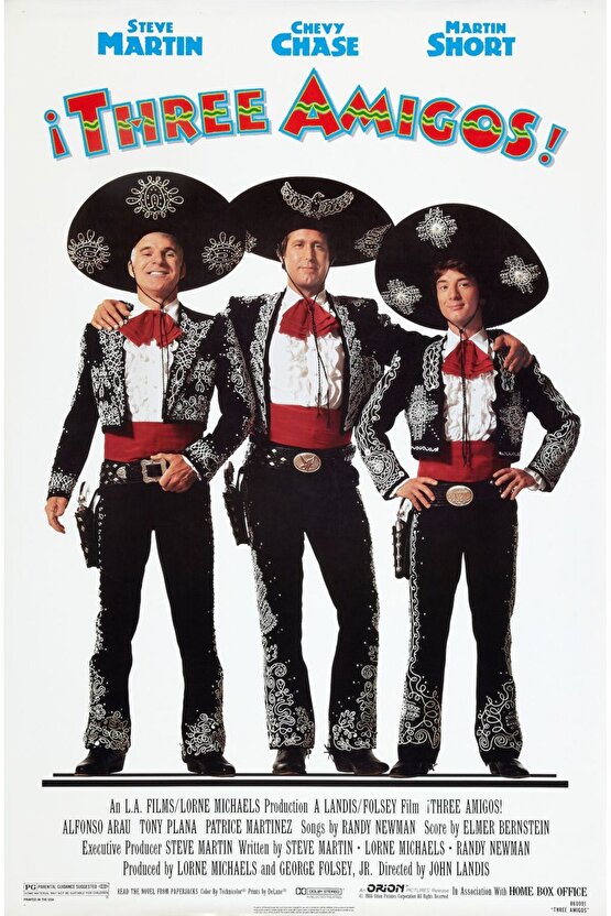 Three Amigos (1986) AFİŞ - POSTER ( FOLYO ) - AFİŞ - POSTER-8189