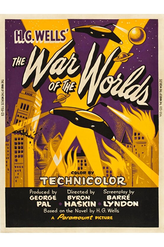 The War of the Worlds (1953) 1 AFİŞ - POSTER ( FOLYO ) - AFİŞ - POSTER-8055