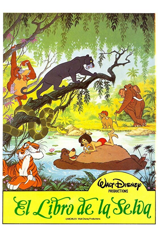 The Jungle Book (1967) 4 AFİŞ - POSTER ( FOLYO ) - AFİŞ - POSTER-7308