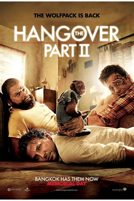 The Hangover Part II (2011) 3 AFİŞ - POSTER ( FOLYO ) - AFİŞ - POSTER-7121