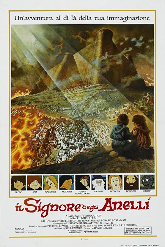 The Lord of the Rings (1978) AFİŞ - POSTER ( FOLYO ) - AFİŞ - POSTER-7484