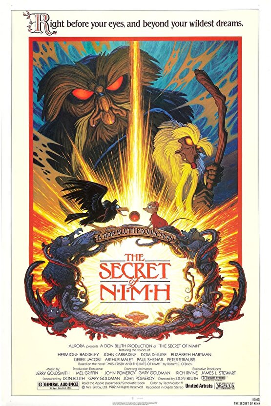 The Secret of NIMH (1982) AFİŞ - POSTER ( FOLYO ) - AFİŞ - POSTER-7841