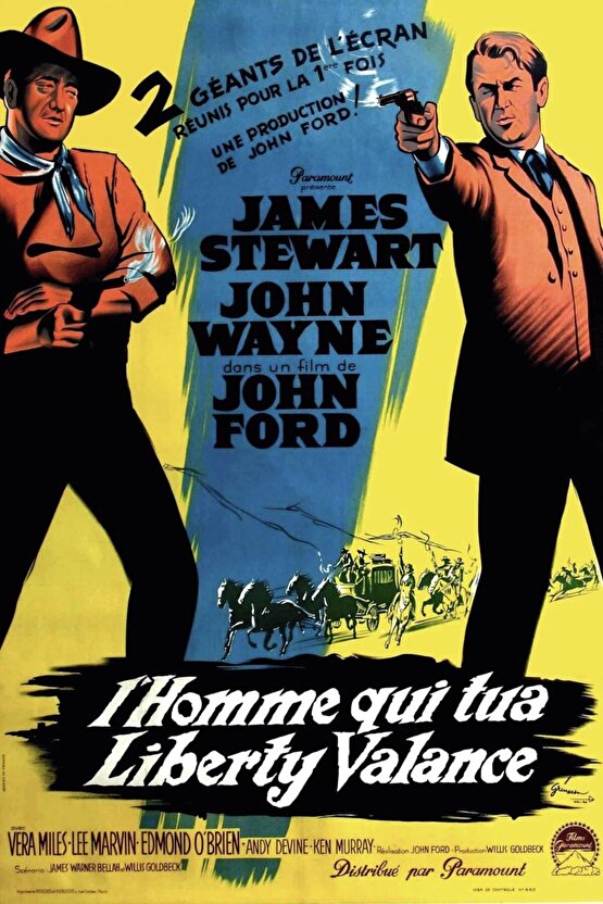 The Man Who Shot Liberty Valance (1962) AFİŞ - POSTER ( FOLYO ) - AFİŞ - POSTER-7553