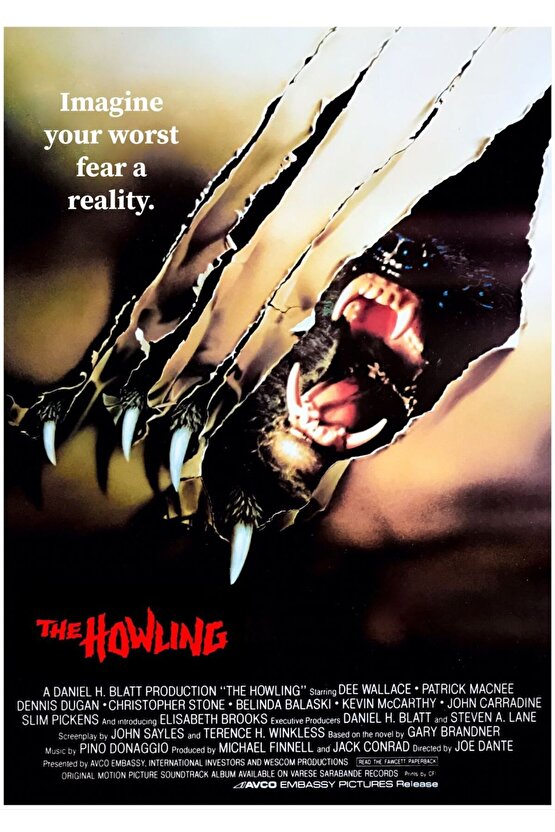 The Howling (1981) 3 AFİŞ - POSTER ( FOLYO ) - AFİŞ - POSTER-7186