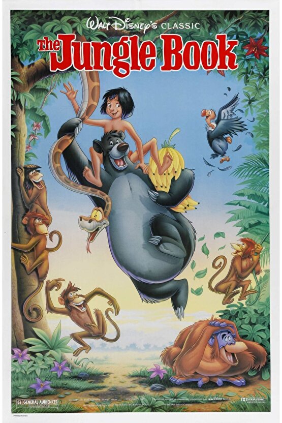 The Jungle Book (1967) 3 AFİŞ - POSTER ( FOLYO ) - AFİŞ - POSTER-7307