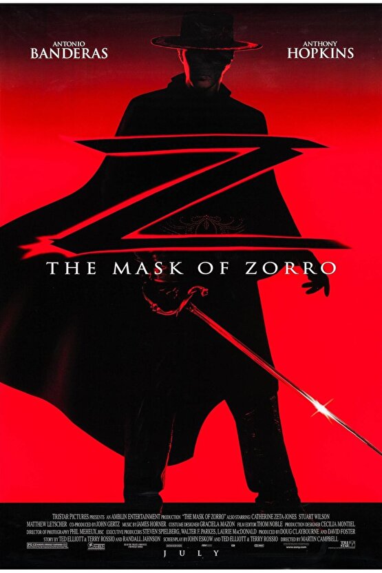 The Mask of Zorro (1998) AFİŞ - POSTER ( FOLYO ) - AFİŞ - POSTER-7587