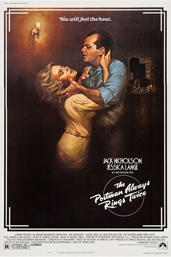 The Postman Always Rings Twice (1981) AFİŞ - POSTER ( FOLYO ) - AFİŞ - POSTER-7749