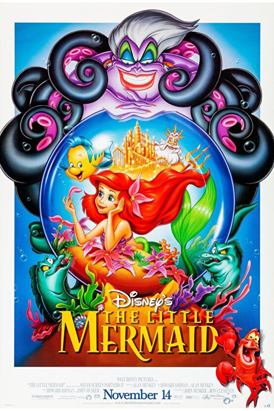 The Little Mermaid (1989) 5 AFİŞ - POSTER ( FOLYO ) - AFİŞ - POSTER-7454