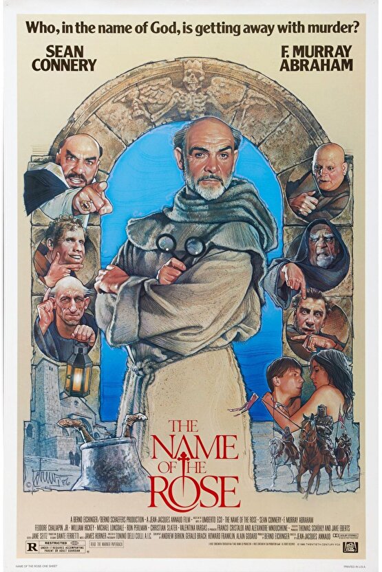 The Name of the Rose (1986) AFİŞ - POSTER ( FOLYO ) - AFİŞ - POSTER-7666