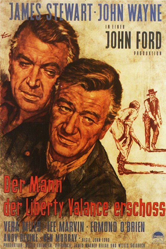 The Man Who Shot Liberty Valance (1962) 1 AFİŞ - POSTER ( FOLYO ) - AFİŞ - POSTER-7551