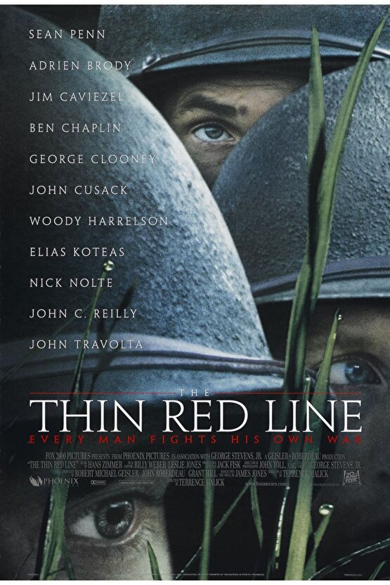 The Thin Red Line (1998) 1 AFİŞ - POSTER ( FOLYO ) - AFİŞ - POSTER-7981