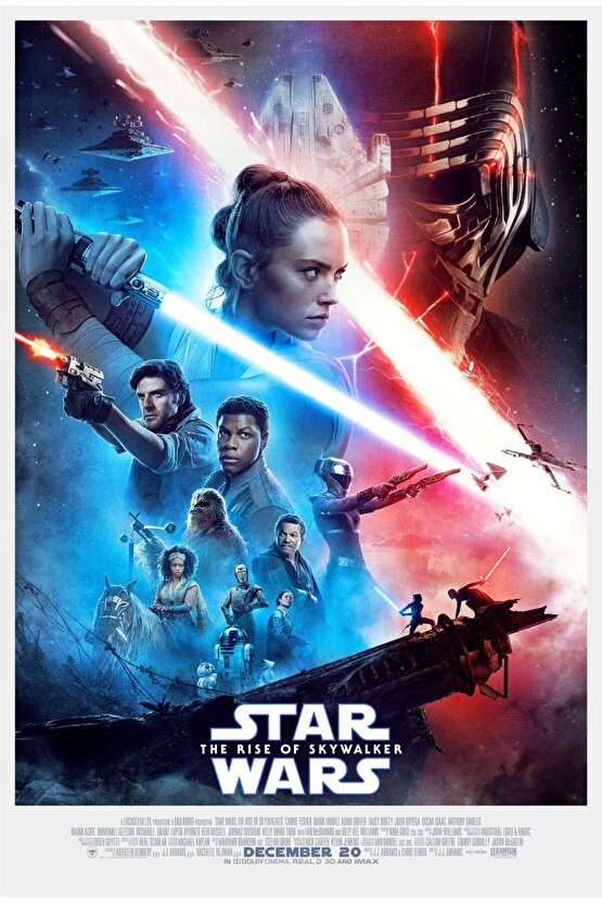 Star Wars The Rise of Skywalker (2019) 4 AFİŞ - POSTER ( FOLYO ) - AFİŞ - POSTER-6182