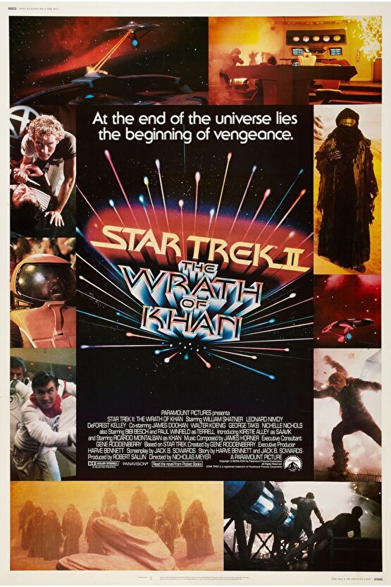 Star Trek II The Wrath of Khan (1982) 2 AFİŞ - POSTER ( FOLYO ) - AFİŞ - POSTER-6045