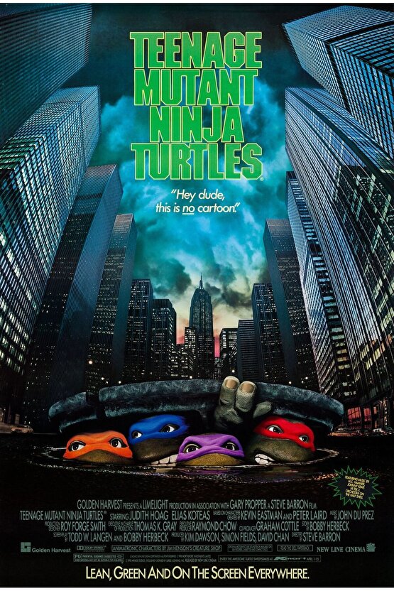 Teenage Mutant Ninja Turtles (1990) AFİŞ - POSTER ( FOLYO ) - AFİŞ - POSTER-6398