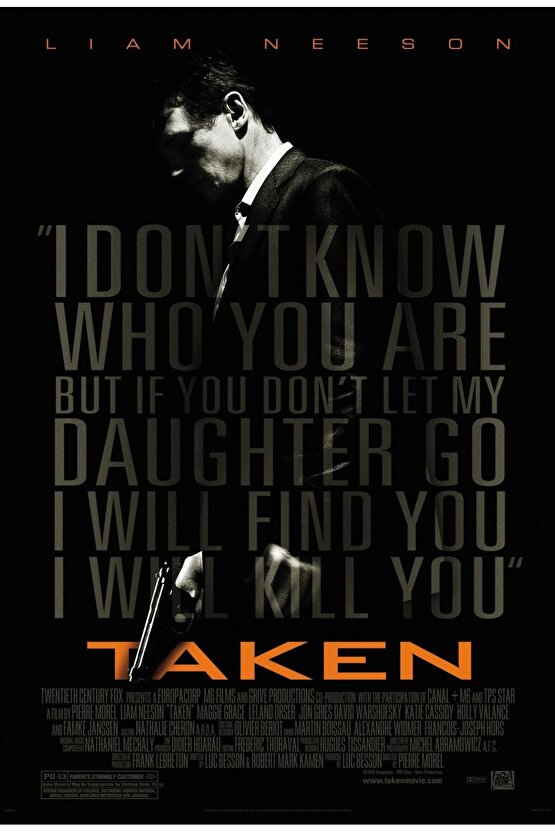 Taken (2009) 0002 AFİŞ - POSTER ( FOLYO ) - AFİŞ - POSTER-6332