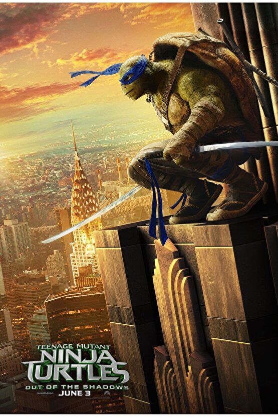 Teenage Mutant Ninja Turtles Out of the Shadows (2016) AFİŞ - POSTER ( FOLYO ) - AFİŞ - POSTER-6417