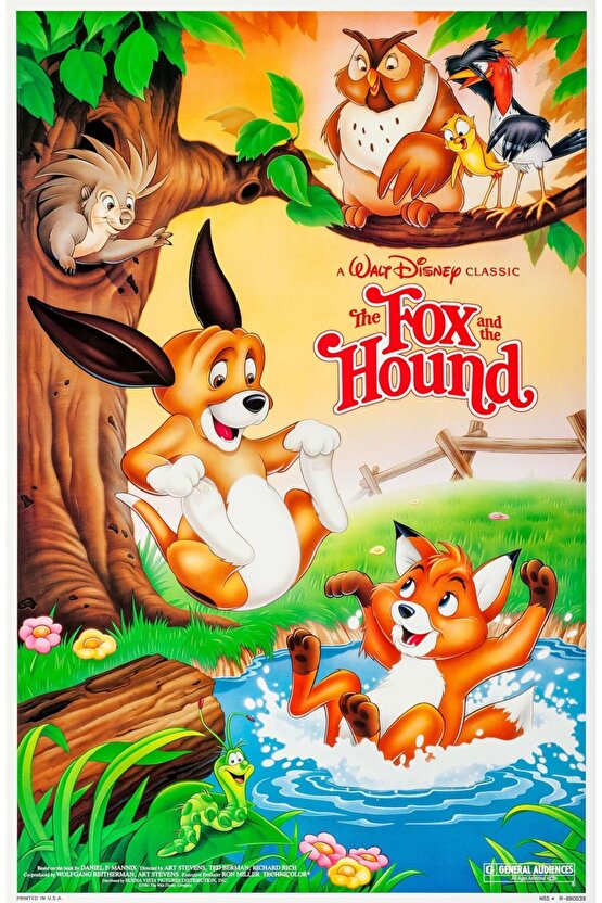 The Fox and the Hound (1981) 1 AFİŞ - POSTER ( FOLYO ) - AFİŞ - POSTER-6986