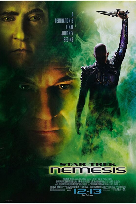 Star Trek Nemesis (2002) 1 AFİŞ - POSTER ( FOLYO ) - AFİŞ - POSTER-6059