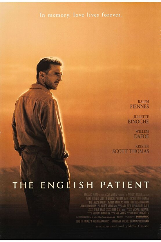 The English Patient (1996) 1 AFİŞ - POSTER ( FOLYO ) - AFİŞ - POSTER-6812