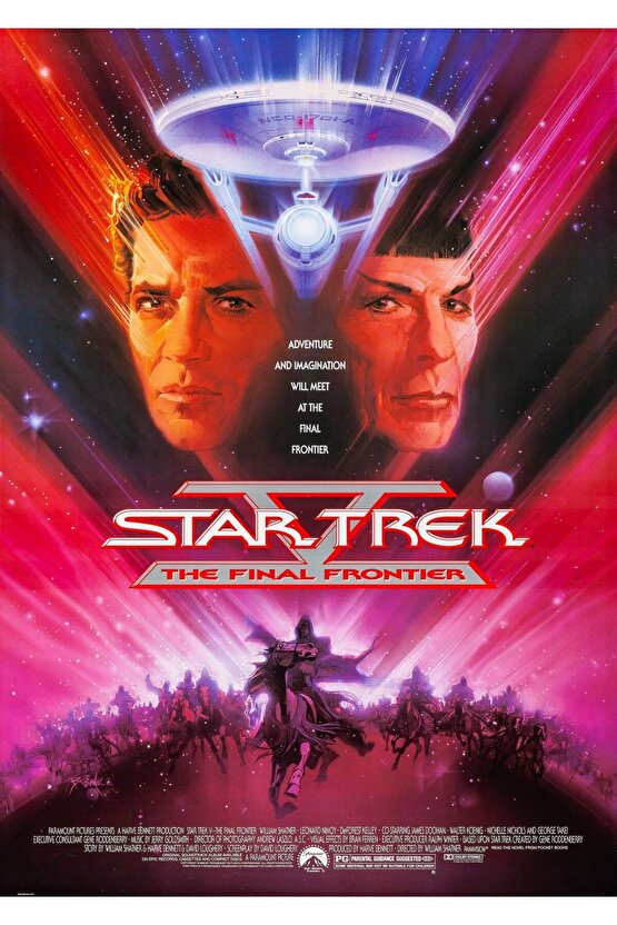 Star Trek V The Final Frontier (1989) 1 AFİŞ - POSTER ( FOLYO ) - AFİŞ - POSTER-6068