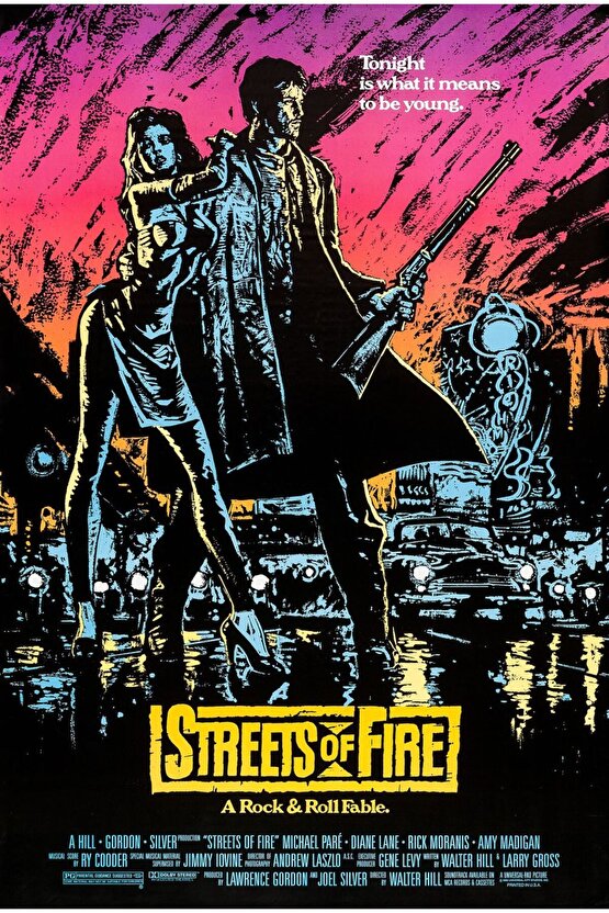 Streets of Fire (1984) 1 AFİŞ - POSTER ( FOLYO ) - AFİŞ - POSTER-6239