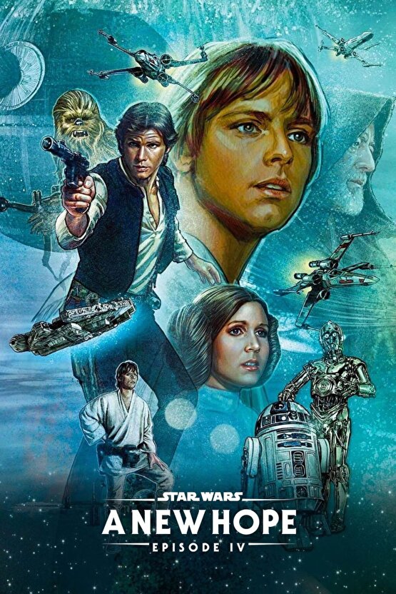 Star Wars (1977) 00013 AFİŞ - POSTER ( FOLYO ) - AFİŞ - POSTER-6090