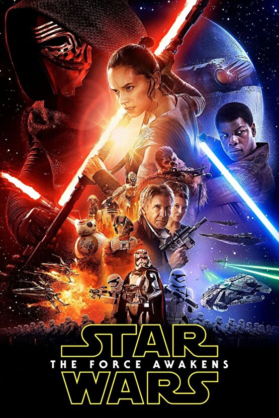 Star Wars The Force Awakens (2015) 15 AFİŞ - POSTER ( FOLYO ) - AFİŞ - POSTER-6141