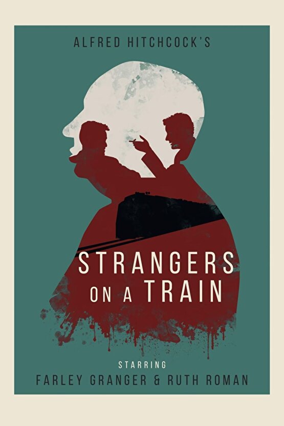 Strangers on a Train (1951) AFİŞ - POSTER ( FOLYO ) - AFİŞ - POSTER-6234