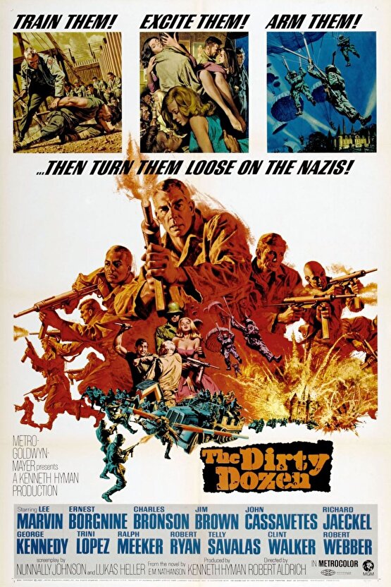 The Dirty Dozen (1967) AFİŞ - POSTER ( FOLYO ) - AFİŞ - POSTER-6790