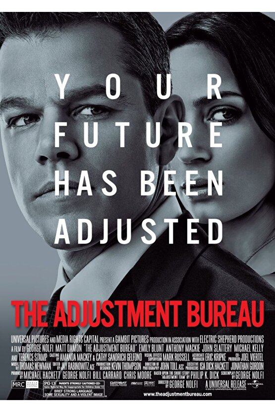 The Adjustment Bureau (2011) 1 AFİŞ - POSTER ( FOLYO ) - AFİŞ - POSTER-6499