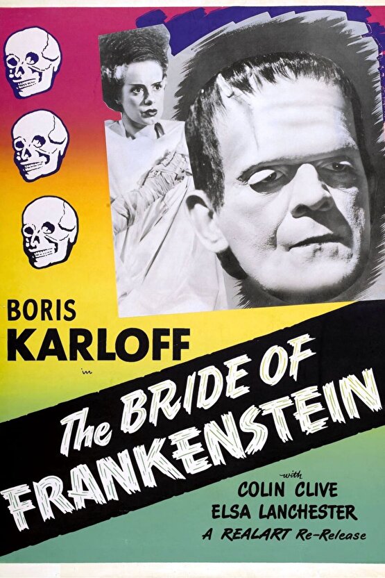 The Bride of Frankenstein (1935) 5 AFİŞ - POSTER ( FOLYO ) - AFİŞ - POSTER-6662