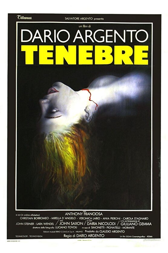 Tenebre (1982) AFİŞ - POSTER ( FOLYO ) - AFİŞ - POSTER-6420