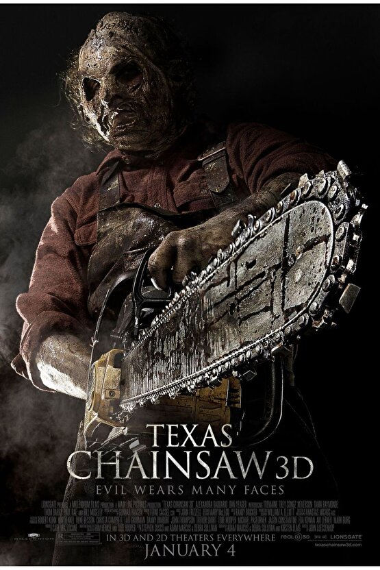 Texas Chainsaw 3D (2013) 3 AFİŞ - POSTER ( FOLYO ) - AFİŞ - POSTER-6469