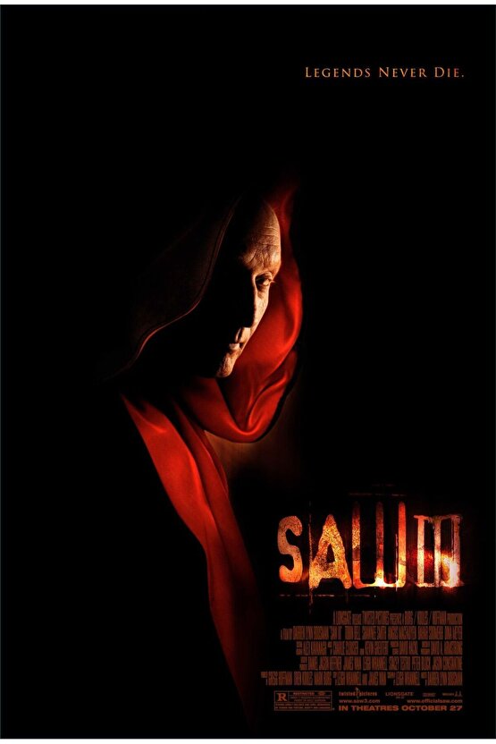 Saw III (2006) AFİŞ - POSTER ( FOLYO ) - AFİŞ - POSTER-5580