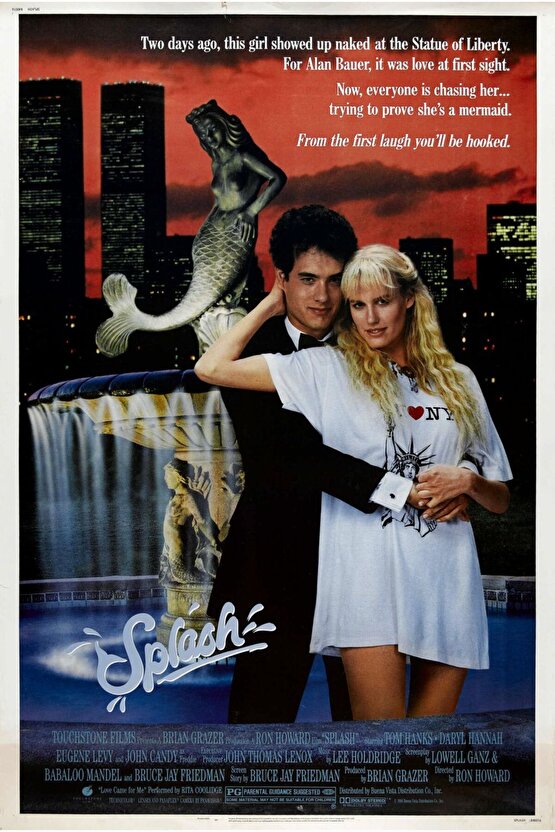 Splash (1984) AFİŞ - POSTER ( FOLYO ) - AFİŞ - POSTER-6009