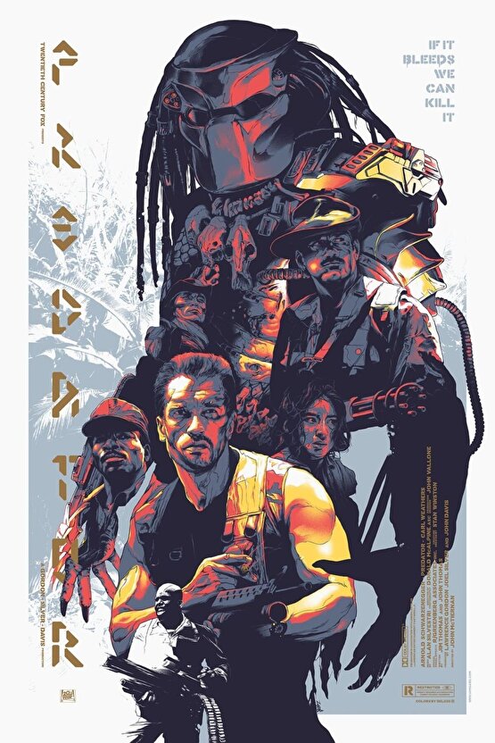 Predator (1987) 0005 AFİŞ - POSTER ( FOLYO ) - AFİŞ - POSTER-5180