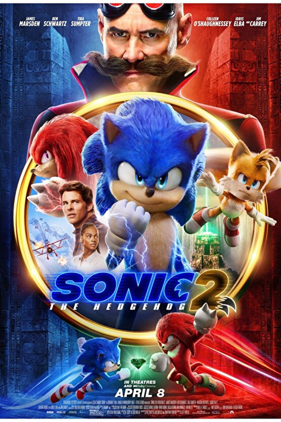 Sonic the Hedgehog 2 (2022) 0001 AFİŞ - POSTER ( FOLYO ) - AFİŞ - POSTER-5832