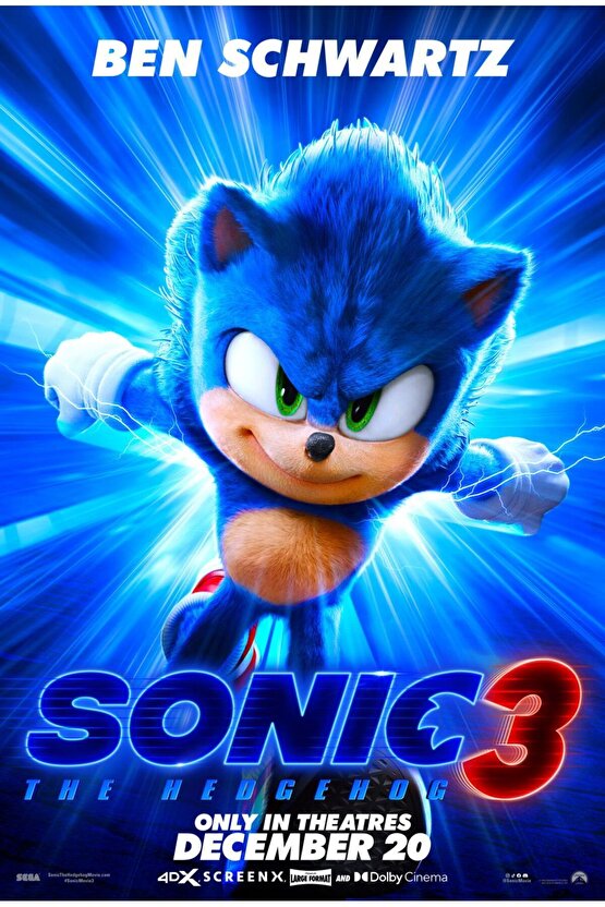 Sonic the Hedgehog 3 (2024) 0001 AFİŞ - POSTER ( FOLYO ) - AFİŞ - POSTER-5841