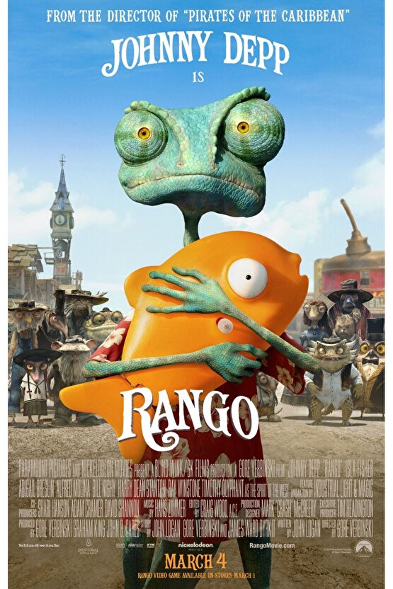 Rango (2011) 1 AFİŞ - POSTER ( FOLYO ) - AFİŞ - POSTER-5308