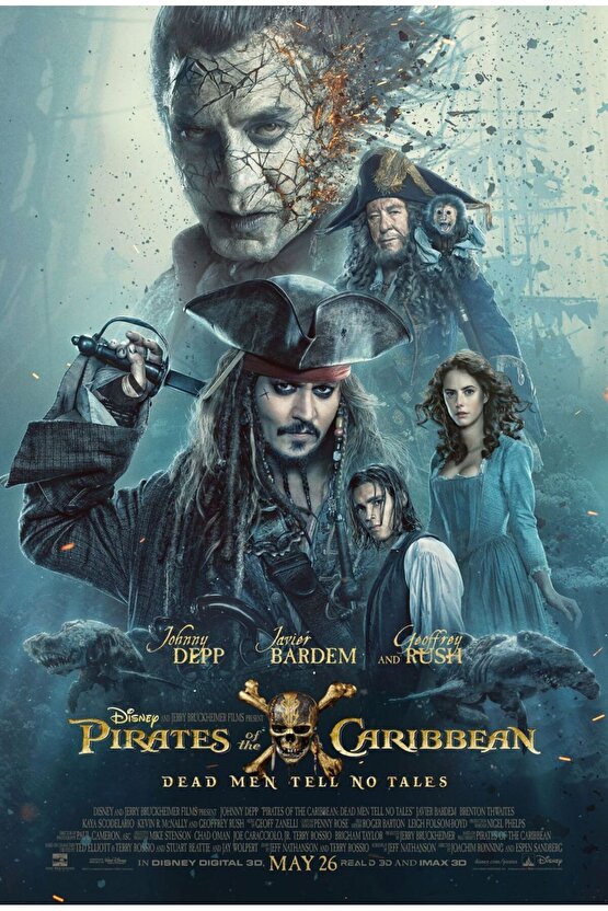 Pirates of the Caribbean Dead Men Tell No Tales (2017) 0008 ( FOLYO ) - AFİŞ - POSTER-5079