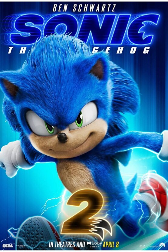 Sonic the Hedgehog 2 (2022) 0005 AFİŞ - POSTER ( FOLYO ) - AFİŞ - POSTER-5836