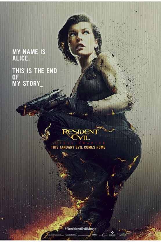 Resident Evil The Final Chapter (2017) AFİŞ - POSTER ( FOLYO ) - AFİŞ - POSTER-5414