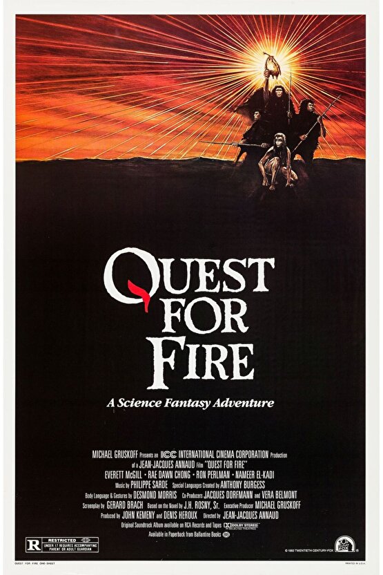 Quest for Fire (1981) AFİŞ - POSTER ( FOLYO ) - AFİŞ - POSTER-5253